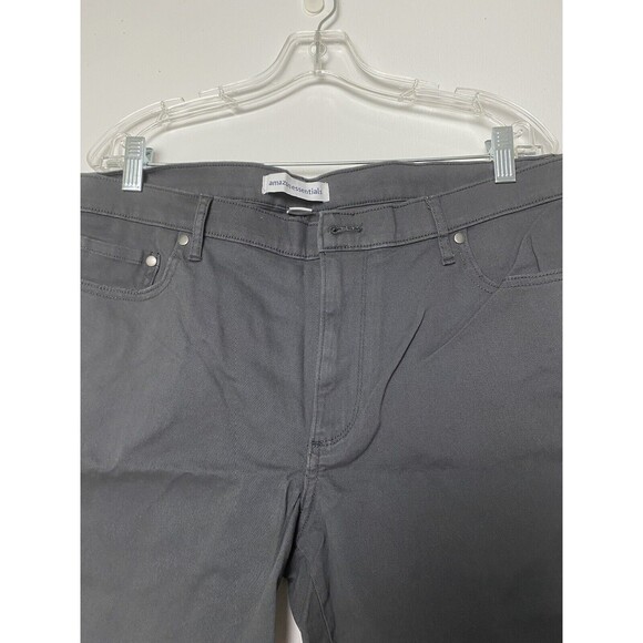 Amazon Essentials Chino Shorts Women's Size 38W Gray Summer Casual Pockets - Picture 9 of 10